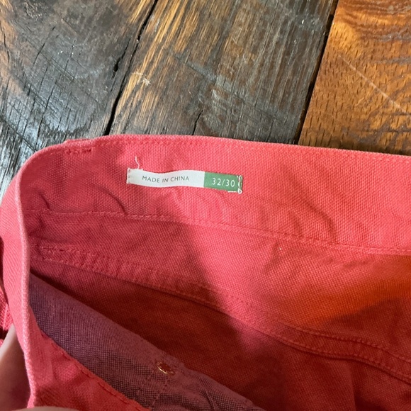 Sid Mashburn Slim Straight 5-Pocket Pants Vermillion Red Canvas 32x30 - Picture 8 of 12